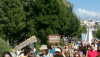Marching in the Sunday Sun